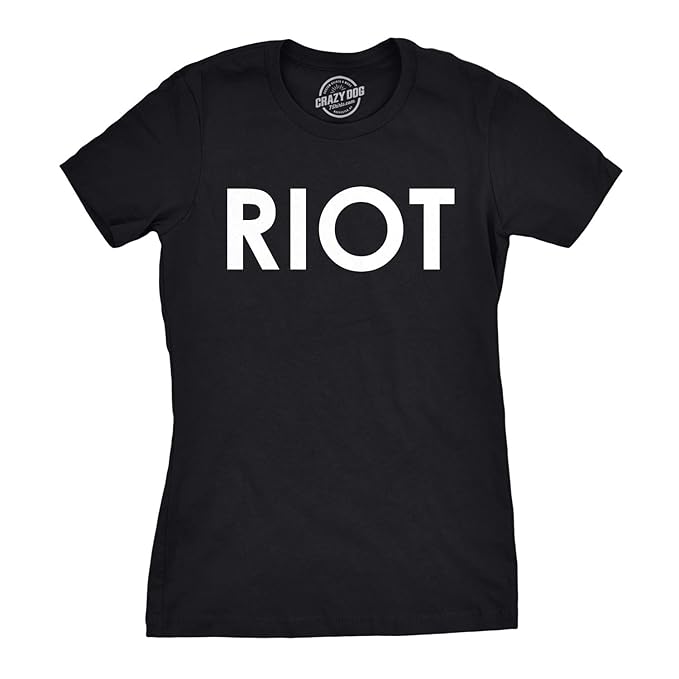 APSRA TRADER Womens Riot T Shirt Funny Shirt for Ladies Political Novelty Tees Humor\